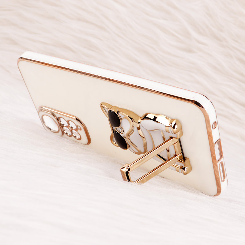 قاب براق My Case استند طرح سگ محافظ لنزدار Xiaomi Redmi Note 11 / 11s