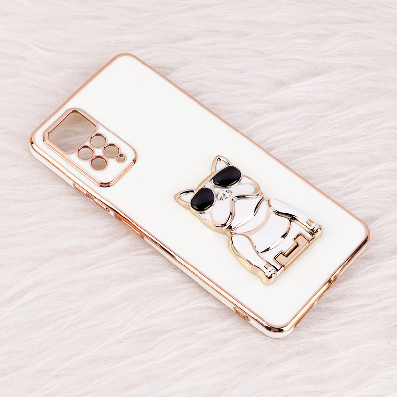 قاب براق My Case استند طرح سگ محافظ لنزدار Xiaomi Redmi Note 11 Pro 5G