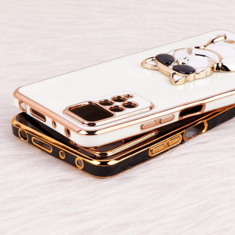 قاب براق My Case استند طرح سگ محافظ لنزدار Xiaomi Redmi Note 11 Pro 5G