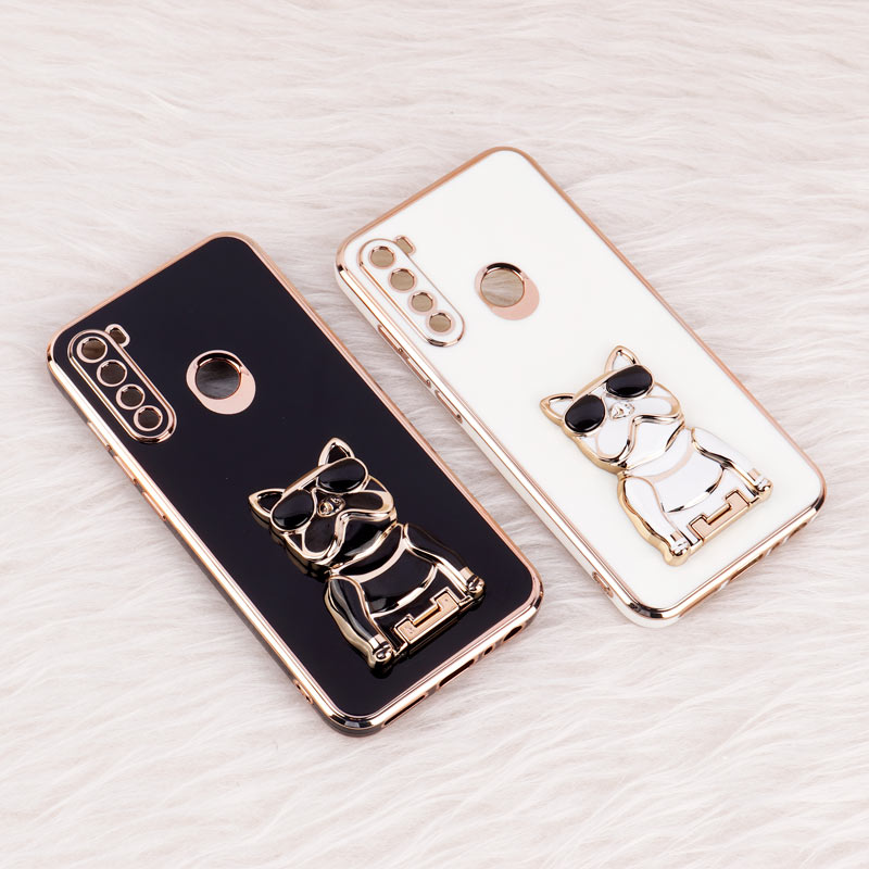 قاب براق My Case استند طرح سگ محافظ لنزدار Xiaomi Redmi Note 8