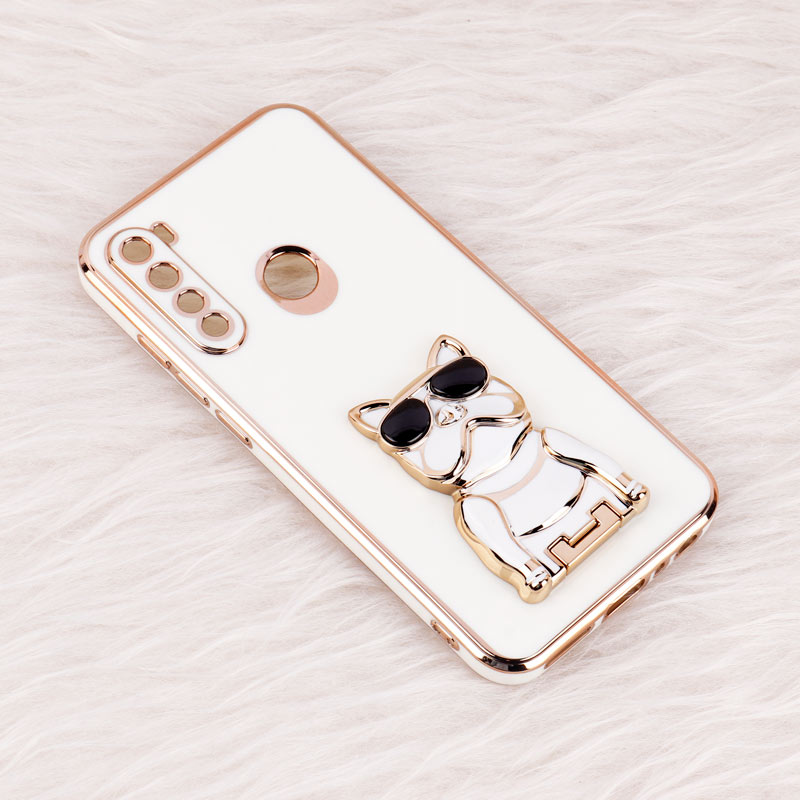 قاب براق My Case استند طرح سگ محافظ لنزدار Xiaomi Redmi Note 8