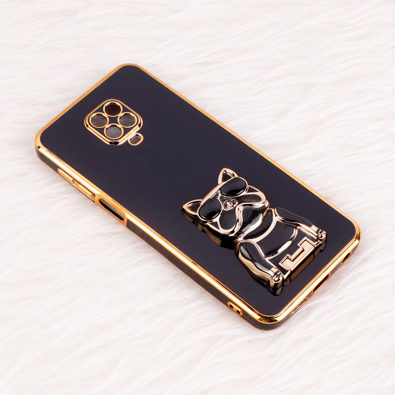 قاب براق My Case استند طرح سگ محافظ لنزدار Xiaomi Redmi Note 9 Pro