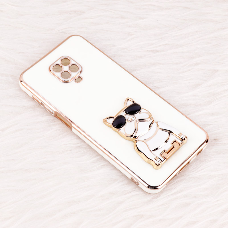 قاب براق My Case استند طرح سگ محافظ لنزدار Xiaomi Redmi Note 9 Pro