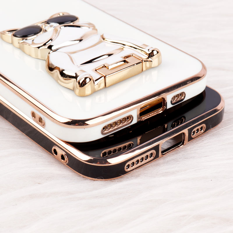 قاب براق My Case استند طرح سگ محافظ لنزدار iPhone 11 Pro