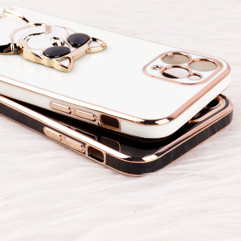 قاب براق My Case استند طرح سگ محافظ لنزدار iPhone 11 Pro