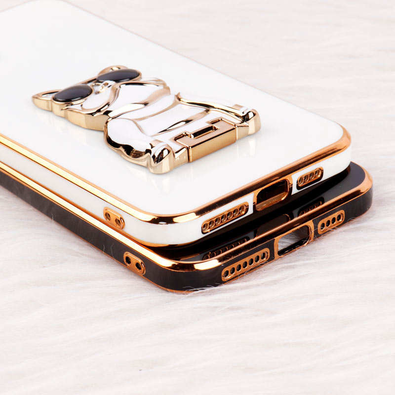 قاب براق My Case استند طرح سگ محافظ لنزدار iPhone 11 Pro Max