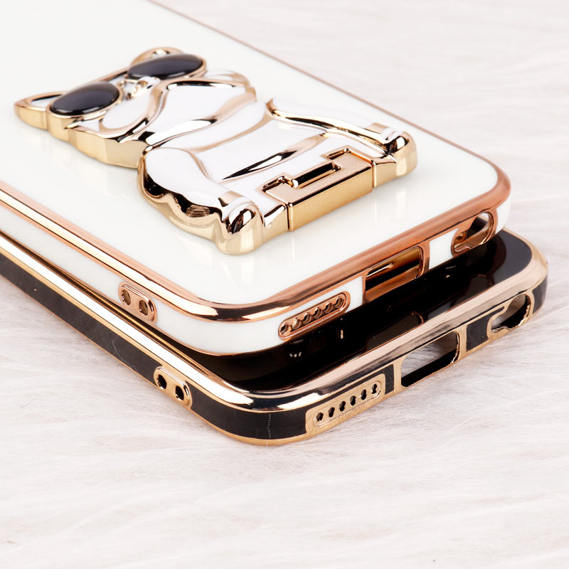 قاب براق My Case استند طرح سگ محافظ لنزدار iPhone 6 / 6s