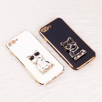قاب براق My Case استند طرح سگ محافظ لنزدار iPhone 7 Plus / 8 Plus