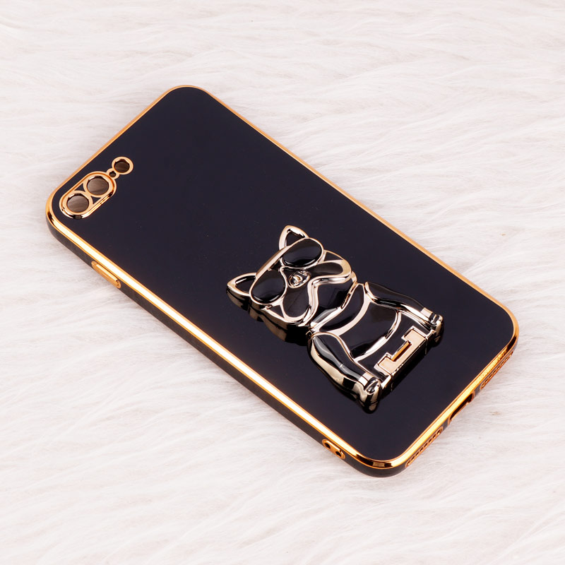 قاب براق My Case استند طرح سگ محافظ لنزدار iPhone 7 Plus / 8 Plus