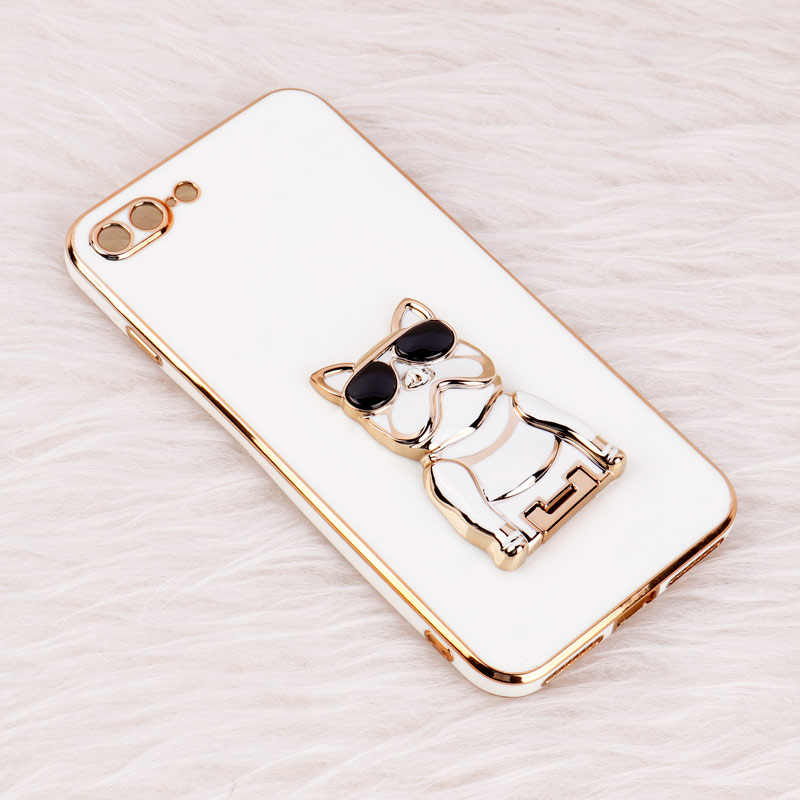 قاب براق My Case استند طرح سگ محافظ لنزدار iPhone 7 Plus / 8 Plus