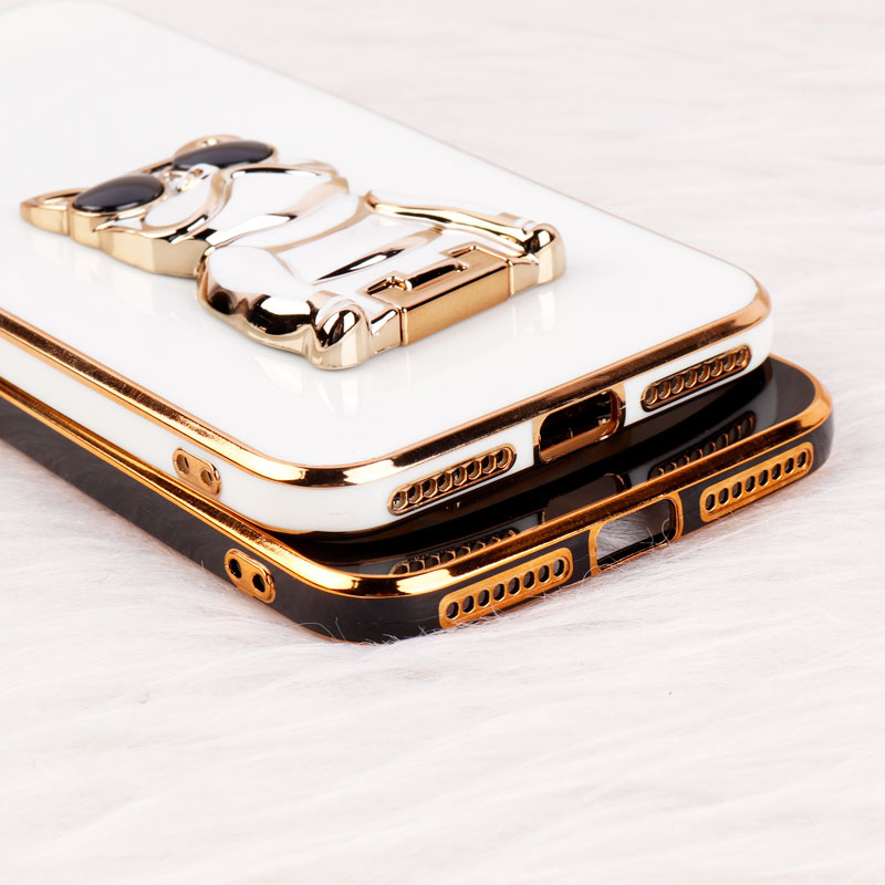 قاب براق My Case استند طرح سگ محافظ لنزدار iPhone 7 Plus / 8 Plus