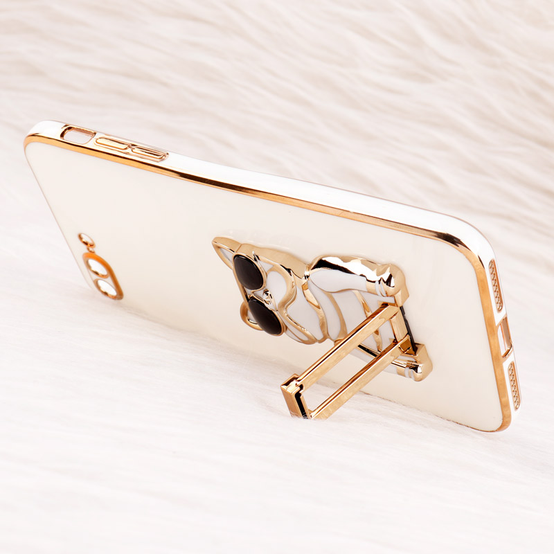 قاب براق My Case استند طرح سگ محافظ لنزدار iPhone 7 Plus / 8 Plus