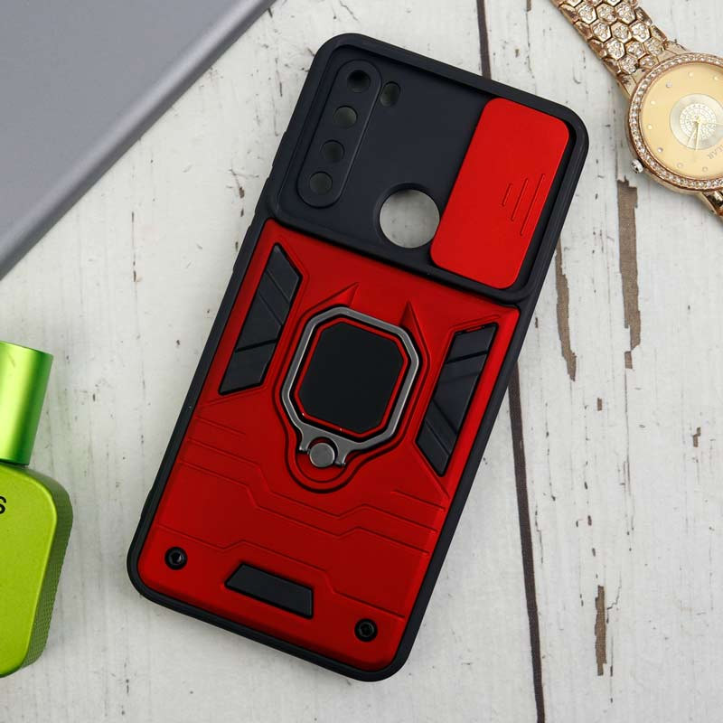 قاب ضد ضربه محافظ لنزدار کشویی هولدر دار بتمن Xiaomi Redmi Note 8