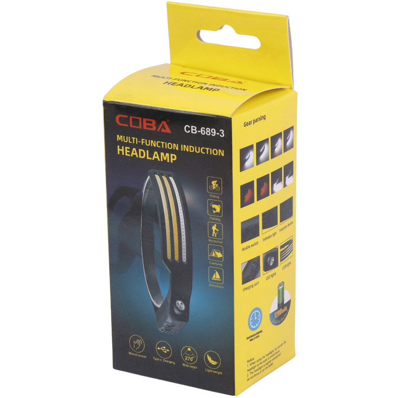 چراغ قوه پیشانی هدلایت شارژی COBA CB-689-3
