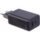 شارژر دیواری فست شارژ Hiska H-126 GaN 2Port QC3.0 PD 5A 65W + کابل تبدیل تایپ سی