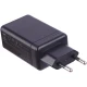 شارژر دیواری فست شارژ Hiska H-126 GaN 2Port QC3.0 PD 5A 65W + کابل تبدیل تایپ سی