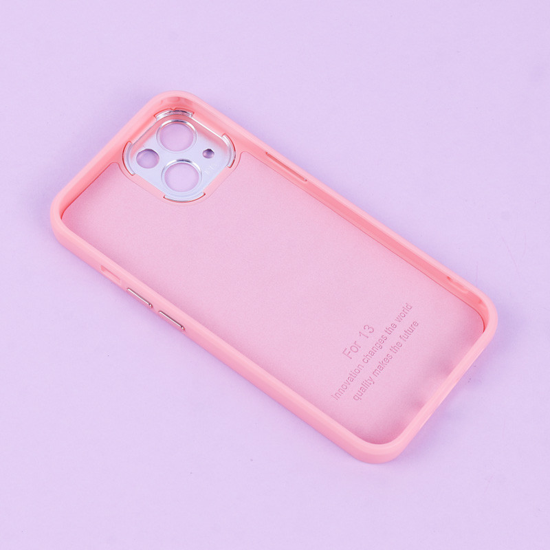 قاب طرح سیلیکونی محافظ لنزدار براق iPhone 13