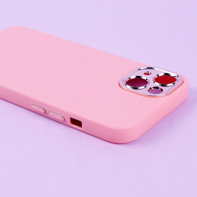 قاب طرح سیلیکونی محافظ لنزدار براق iPhone 13