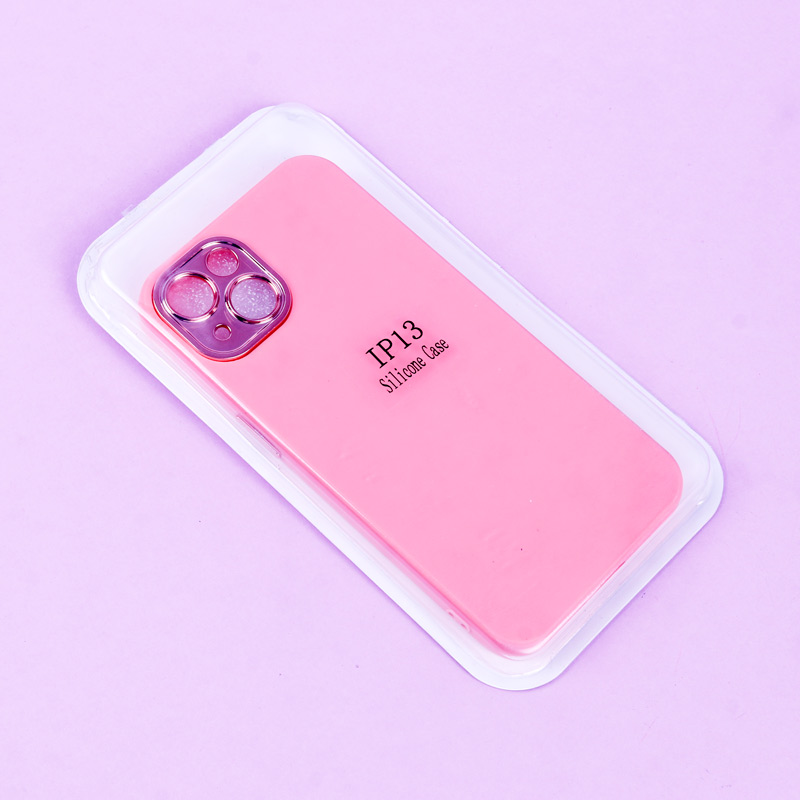 قاب طرح سیلیکونی محافظ لنزدار براق iPhone 13