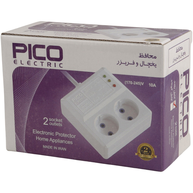محافظ برق یخچال و فریزر 2 خانه پیکو الکتریک با کابل 3 متری
