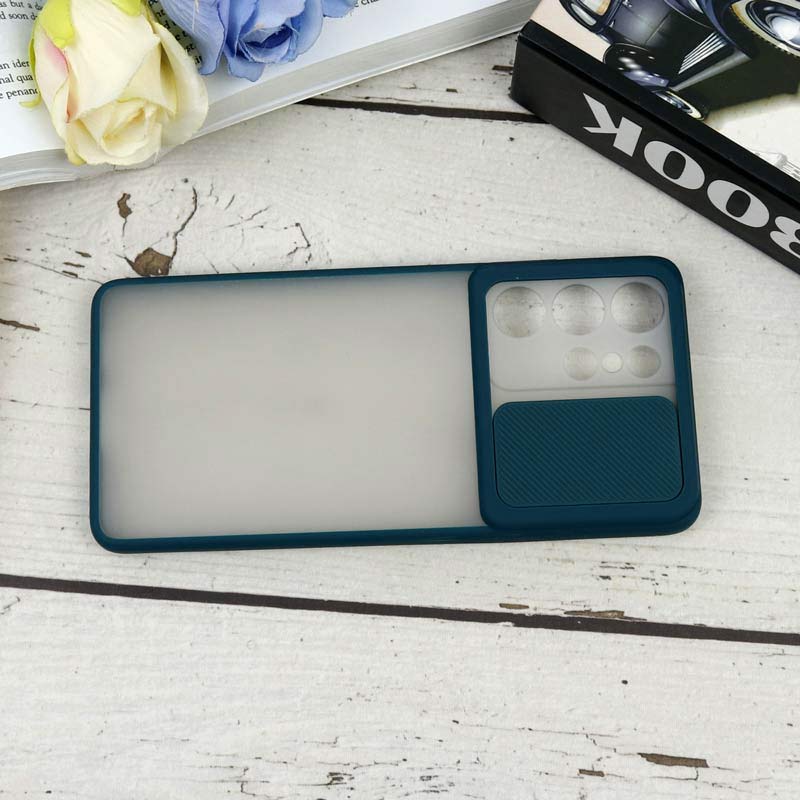 قاب PC مات محافظ لنز دار کشویی Samsung S21 Ultra