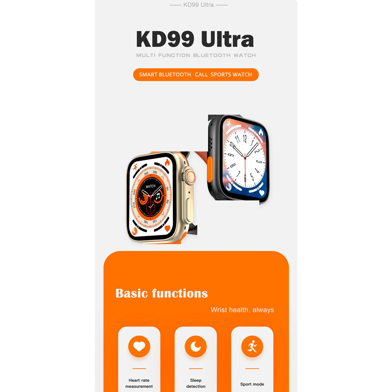 ساعت هوشمند Watch 8 KD99 Ultra 49mm
