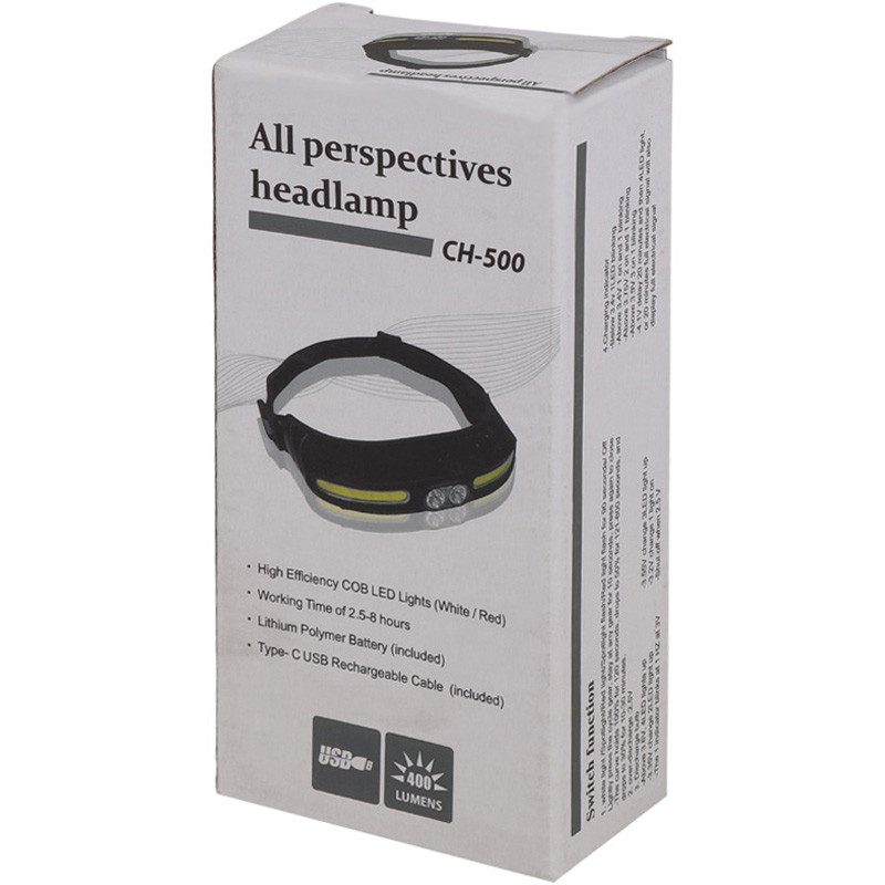 چراغ قوه پیشانی هدلایت شارژی All Perspectives CH-500
