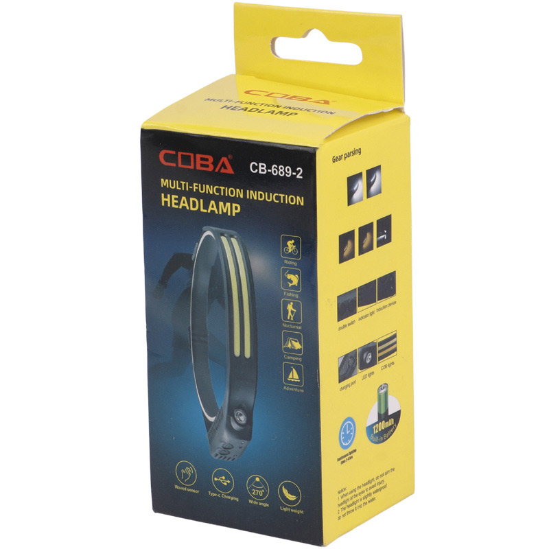 چراغ قوه پیشانی هدلایت شارژی Coba CB-689-2