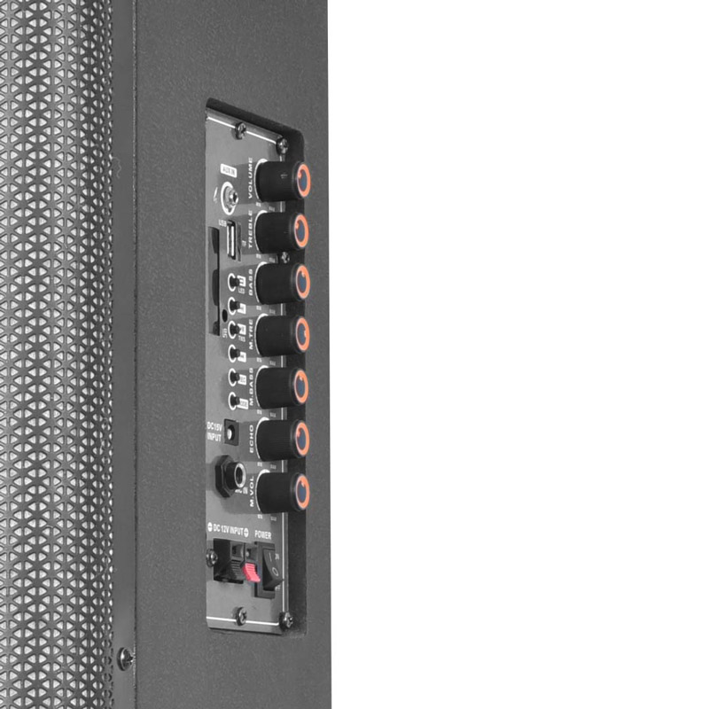 اسپیکر چمدانی بلوتوثی رم و فلش خور TSCO TS 1915 + میکروفن و ریموت کنترل