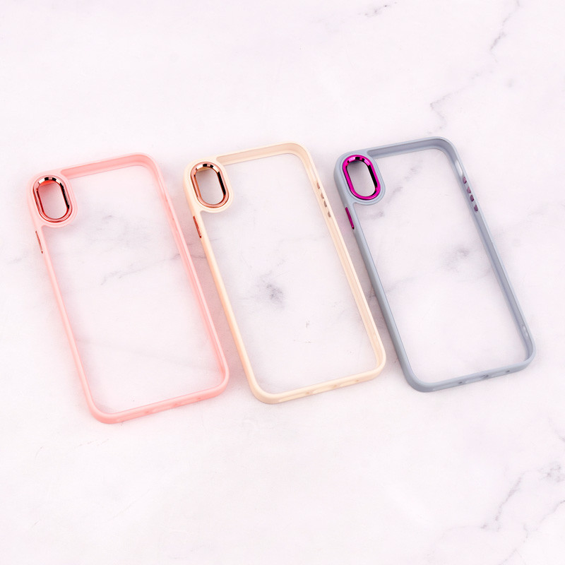 قاب PC شفاف متال ایرون iPhone XS Max