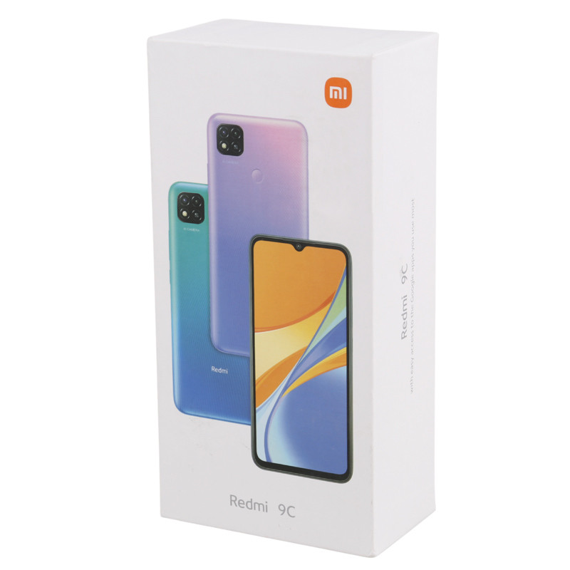 شارژر دیواری Xiaomi Redmi 9C MDY-09-EK 2A 10W + کابل میکرو یو اس بی و جعبه گوشی
