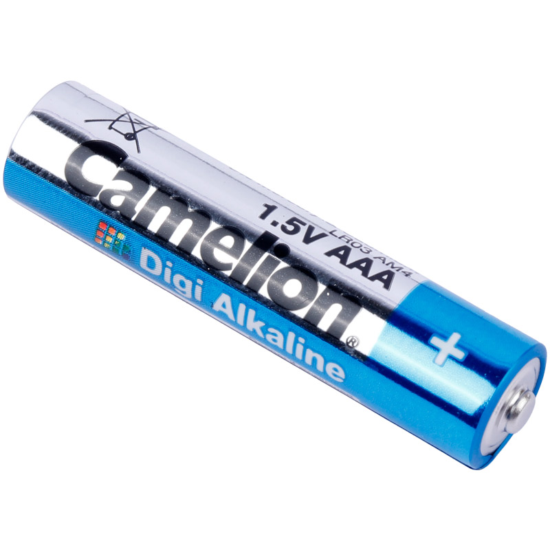 باتری نیم قلمی Camelion Digi Alkaline LR03 AM4 1.5V AAA بسته 12 عددی