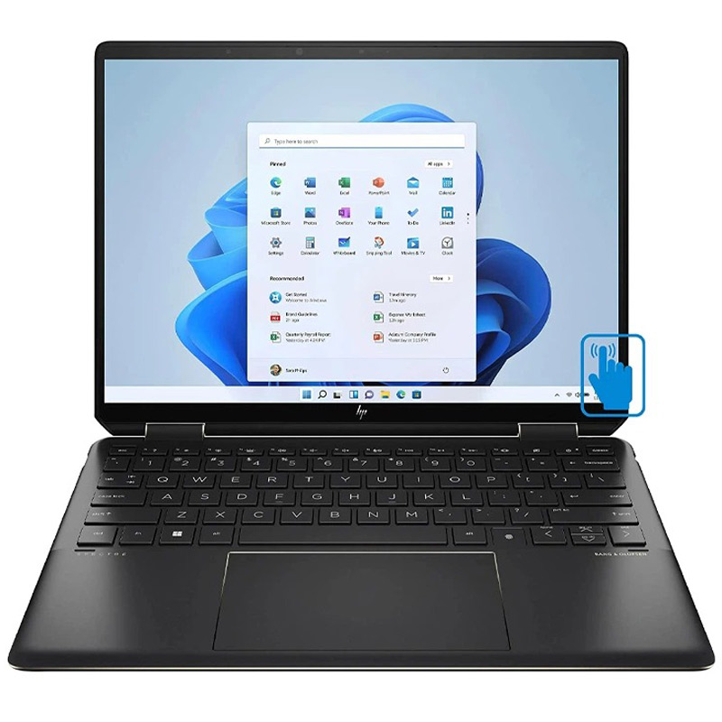 لپ تاپ HP Spectre X360 14T EF0013DX Core i7 (1255U) 16GB 1TB SSD Intel 13.5" 3K