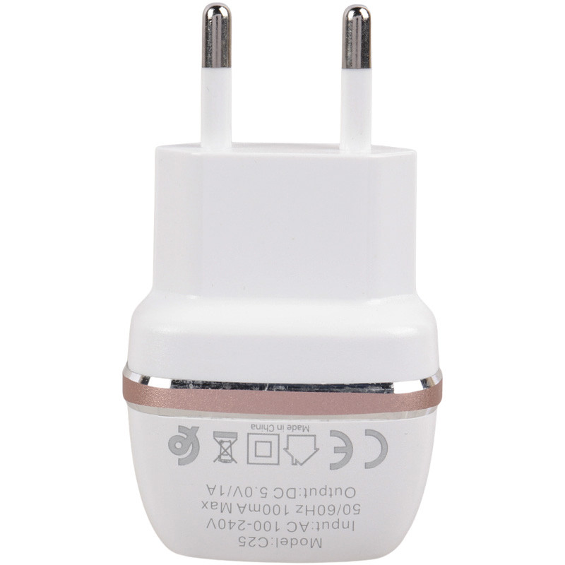 شارژر دیواری Konfulon C25 1A 5W + کابل میکرو یو اس بی