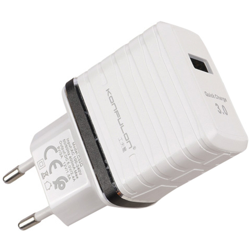 کلگی فست شارژ Konfulon C32Q 2.4A QC3.0 PD 18W