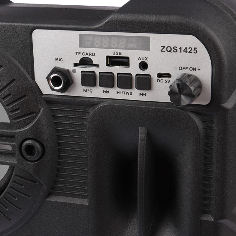 اسپیکر بلوتوثی رم و فلش خور ZQS1425 + میکروفون