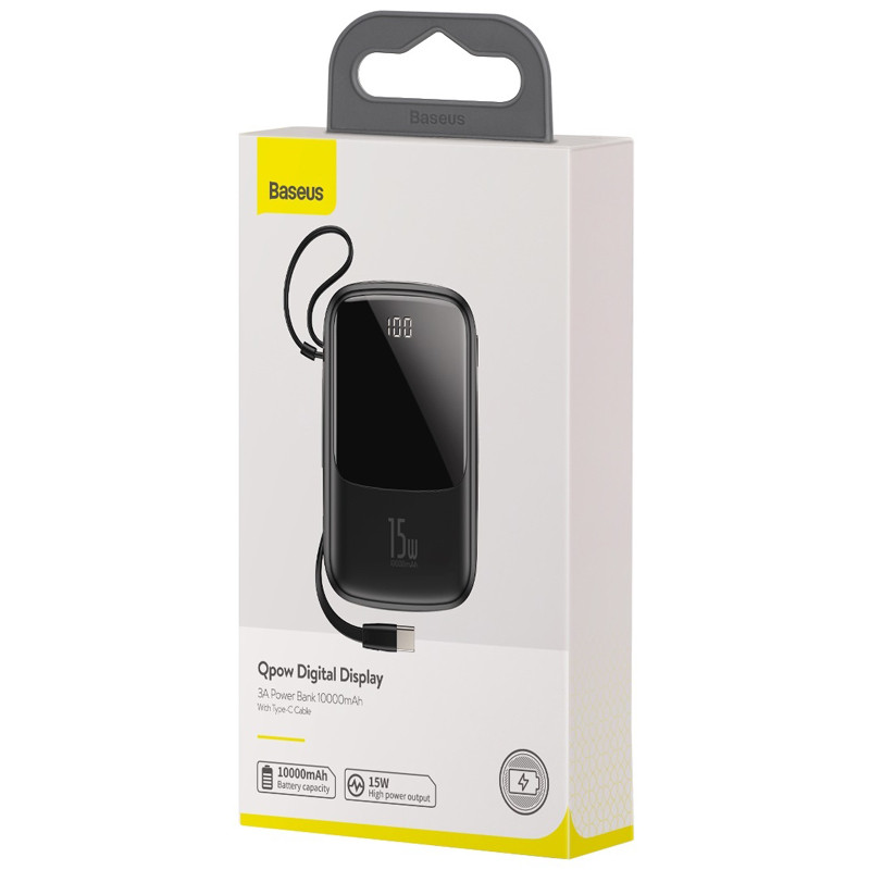 پاور بانک ۱۰۰۰۰ باسئوس Baseus PPQD-A Qpow 15W + کابل Type-C