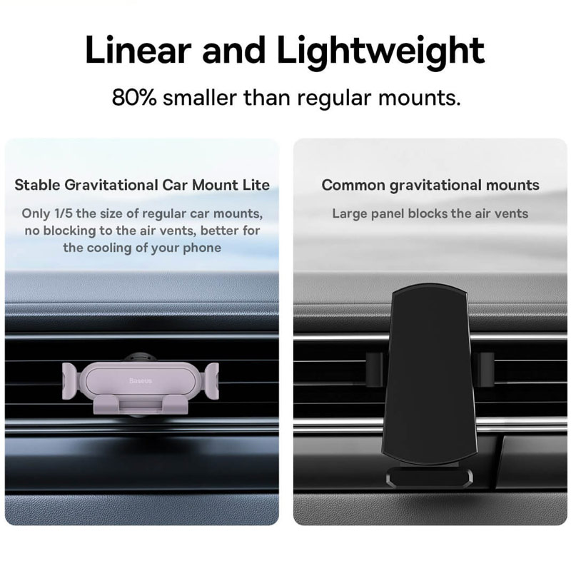 هولدر دریچه ای گیره ای Baseus Stable Gravitational Car Mount Lite SUWX01000