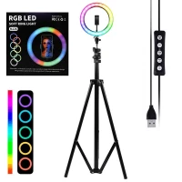 رینگ لایت پایه دار MJ26 Soft Ring Light RGB LED