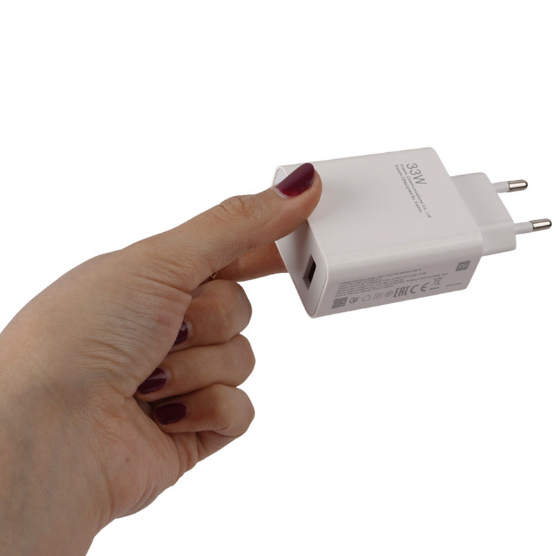 شارژر دیواری 33 وات شیائومی Note 10 MDY-11-EZ QC3.0 PD 3A + کابل تایپ سی