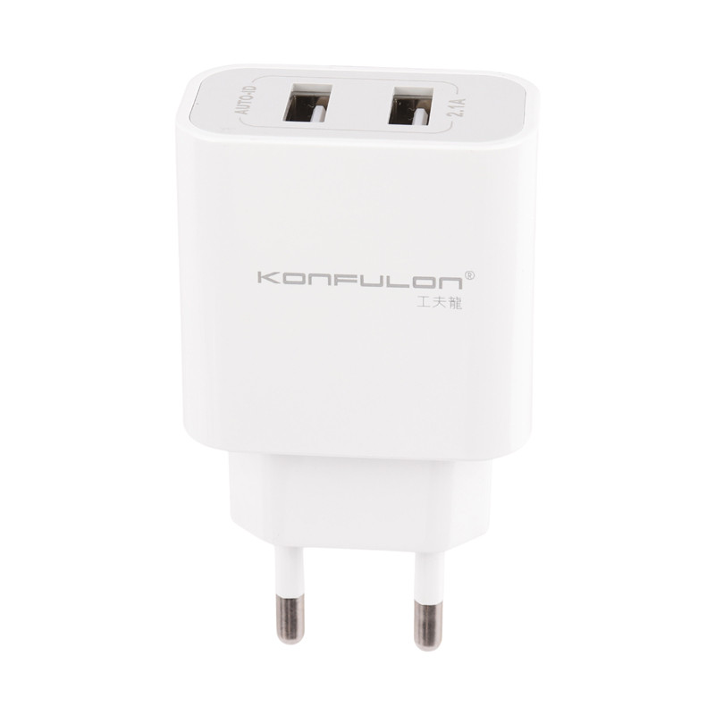 شارژر دیواری Konfulon C18 2Port 2.1A 10.5W + کابل تایپ سی