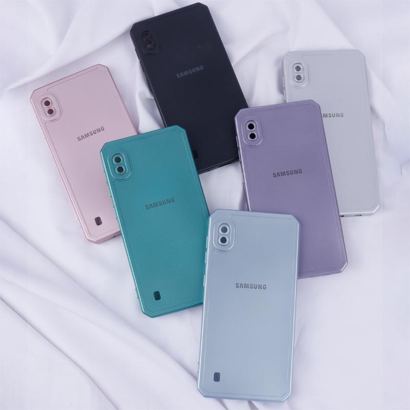 قاب متالیک ژله ای محافظ لنزدار Samsung Galaxy A10