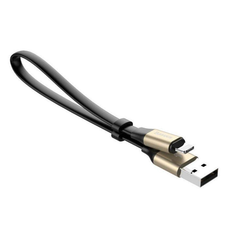 کابل کوتاه دوکاره میکرو یو اس بی و آیفونی Baseus CALMBJ 23cm 2A