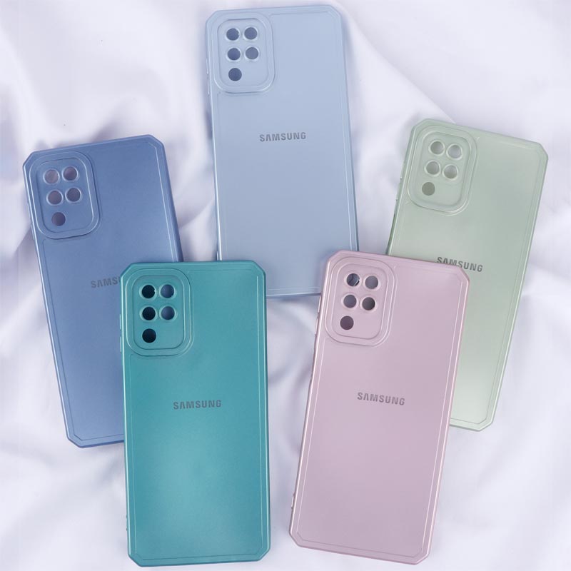 قاب متالیک ژله ای محافظ لنزدار Samsung Galaxy A12