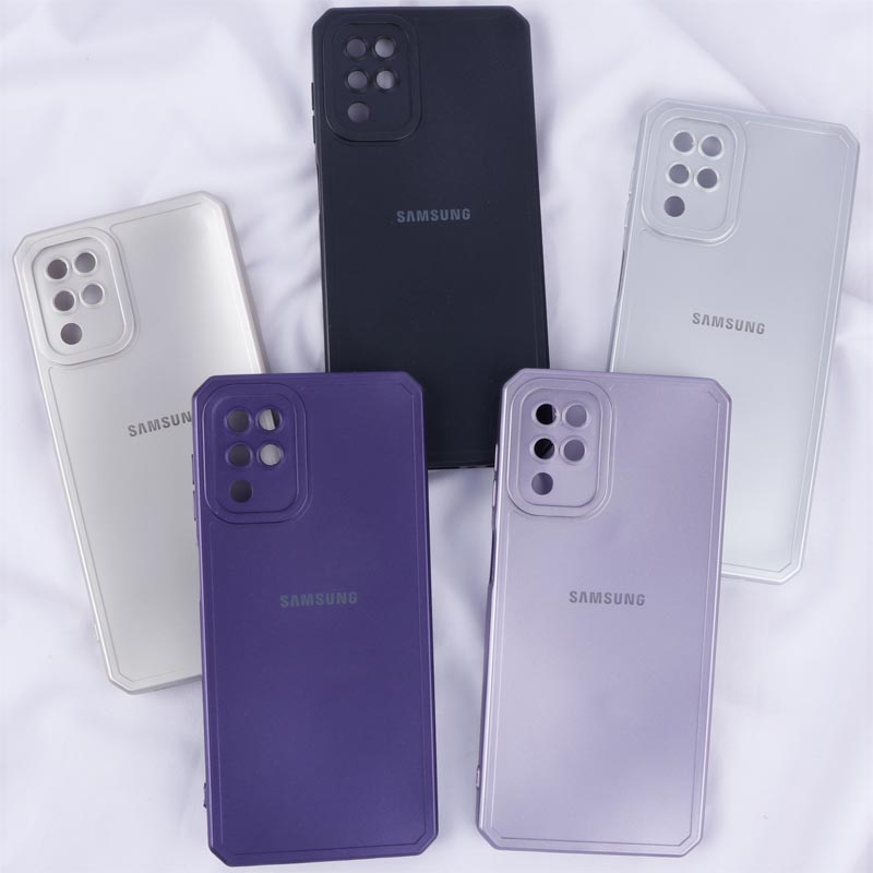 قاب متالیک ژله ای محافظ لنزدار Samsung Galaxy A12