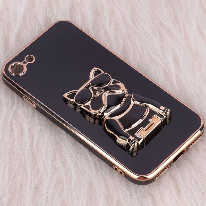 قاب براق My Case استند طرح سگ محافظ لنزدار iPhone 7 / 8 / SE 2020