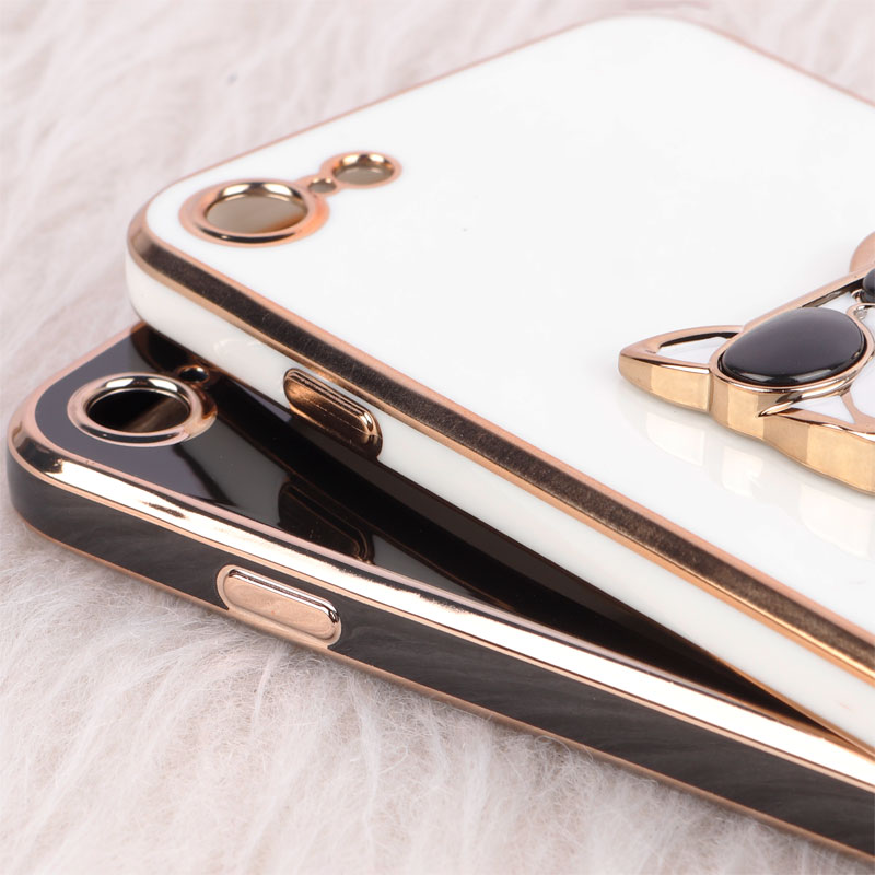 قاب براق My Case استند طرح سگ محافظ لنزدار iPhone 7 / 8 / SE 2020