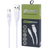 کابل میکرو یو اس بی فست شارژ Eleven MC3 6A 100W 1m