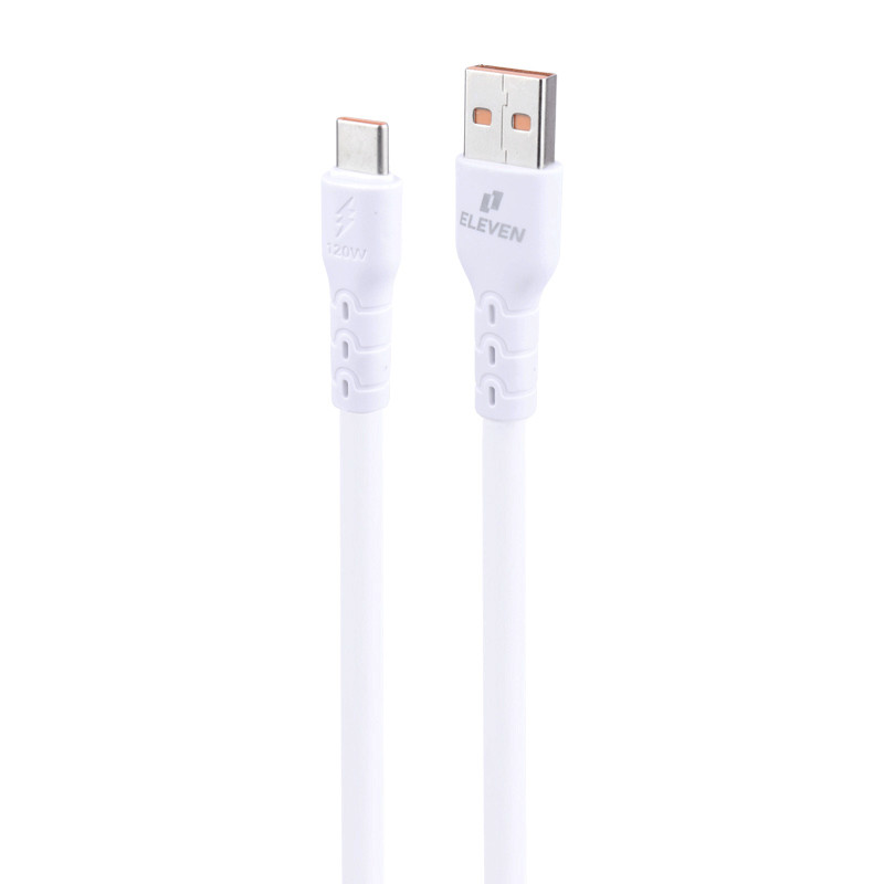 کابل تایپ سی فست شارژ Eleven TC2 6A 120W 1m