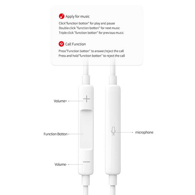 هندزفری آیفونی JH-103-B